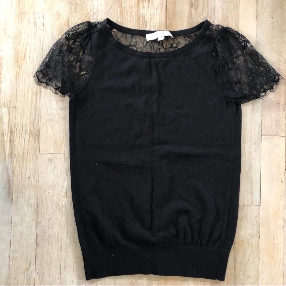 Loft Black Lace Sweater